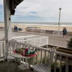 Photo of the porch area of Inn on the Ocean